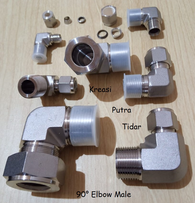 90° Elbow Male - Gambar 4