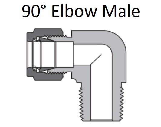 90° Elbow Male - Gambar 3