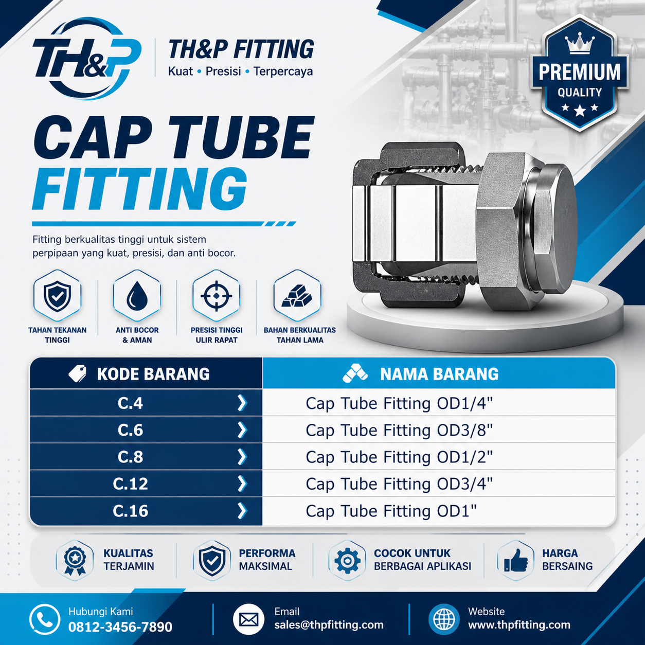 Cap Tube Fitting - Gambar 2