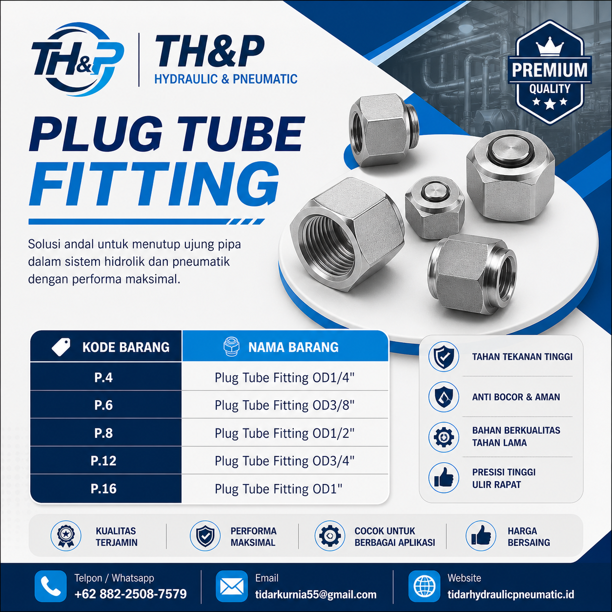 Plug Tube Fitting - Gambar 2