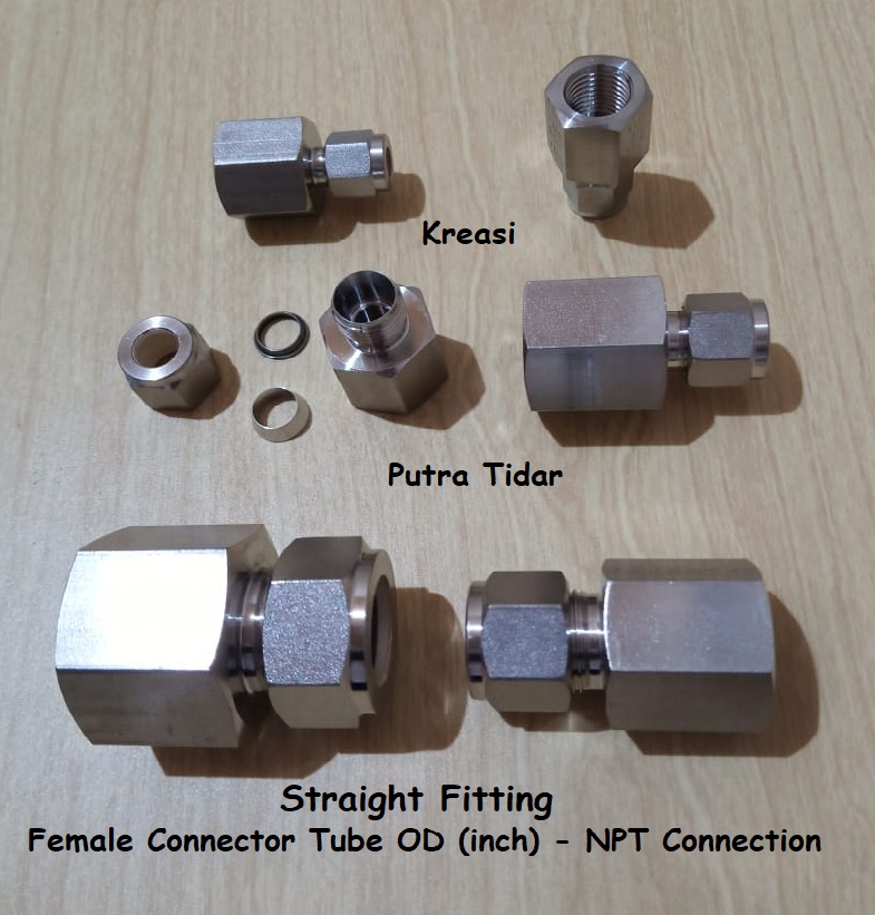 Straight Fitting Female Connector - Gambar 4
