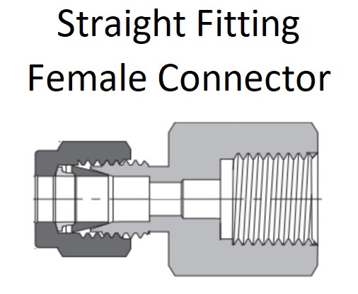 Straight Fitting Female Connector - Gambar 3