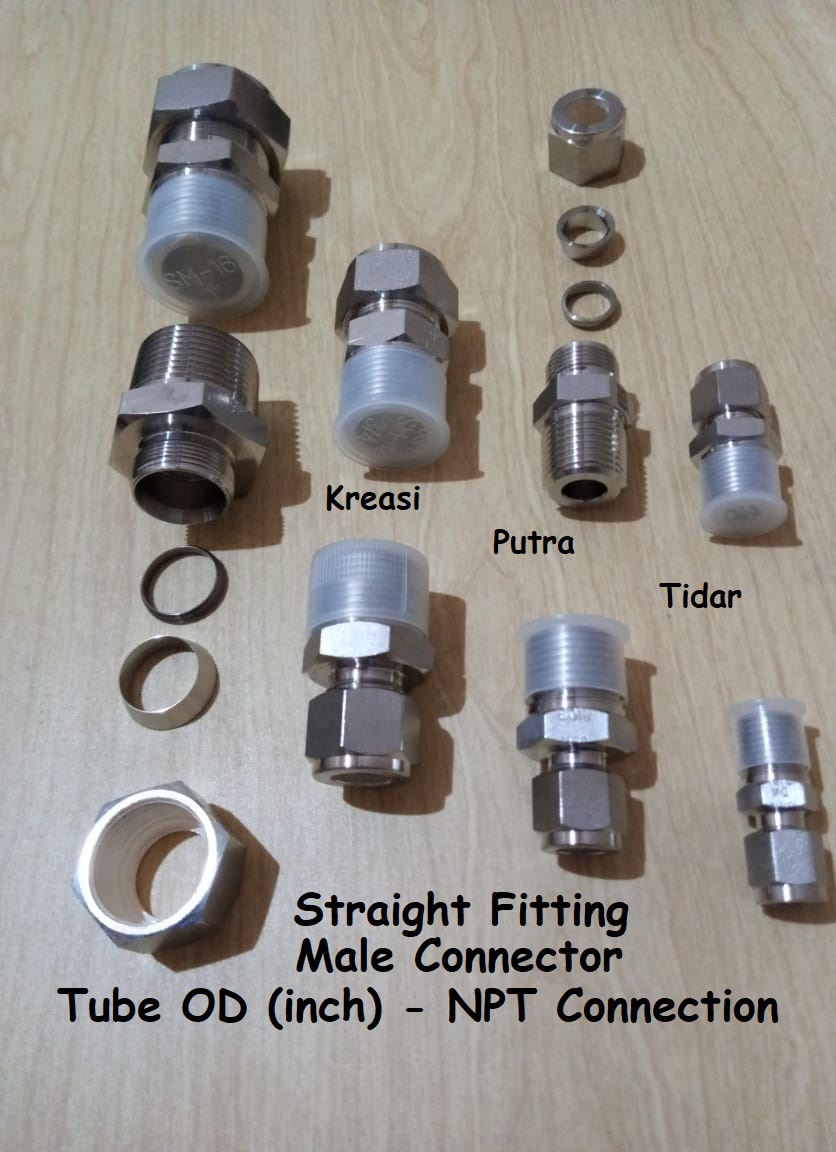 Straight Fitting Male Connector - Gambar 4